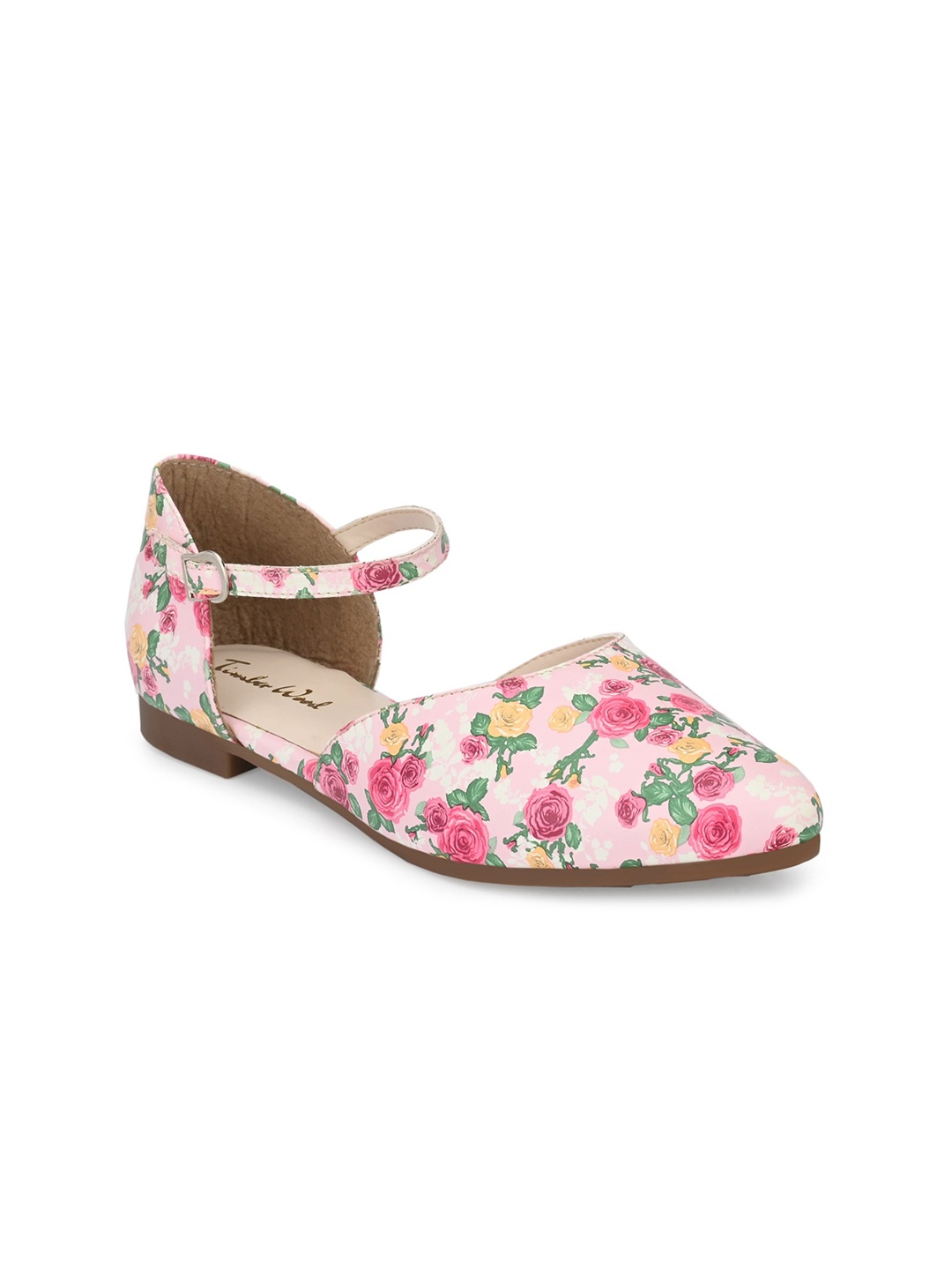 TimberWood Women Pink Printed Ballerinas Flats