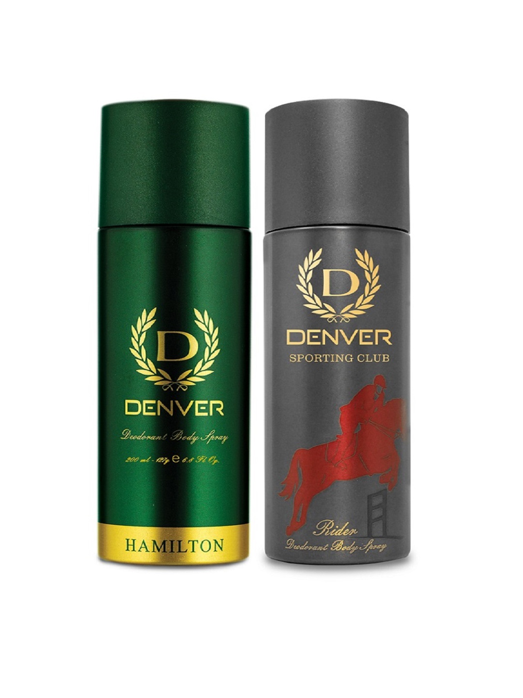 Denver Men Set of Hamilton & Rider Deodorant Body Sprays - 200 ml Each, Green
Denver Men Set of Hamilton & Rider Deodorant Body Sprays - 200 ml Each, Green
