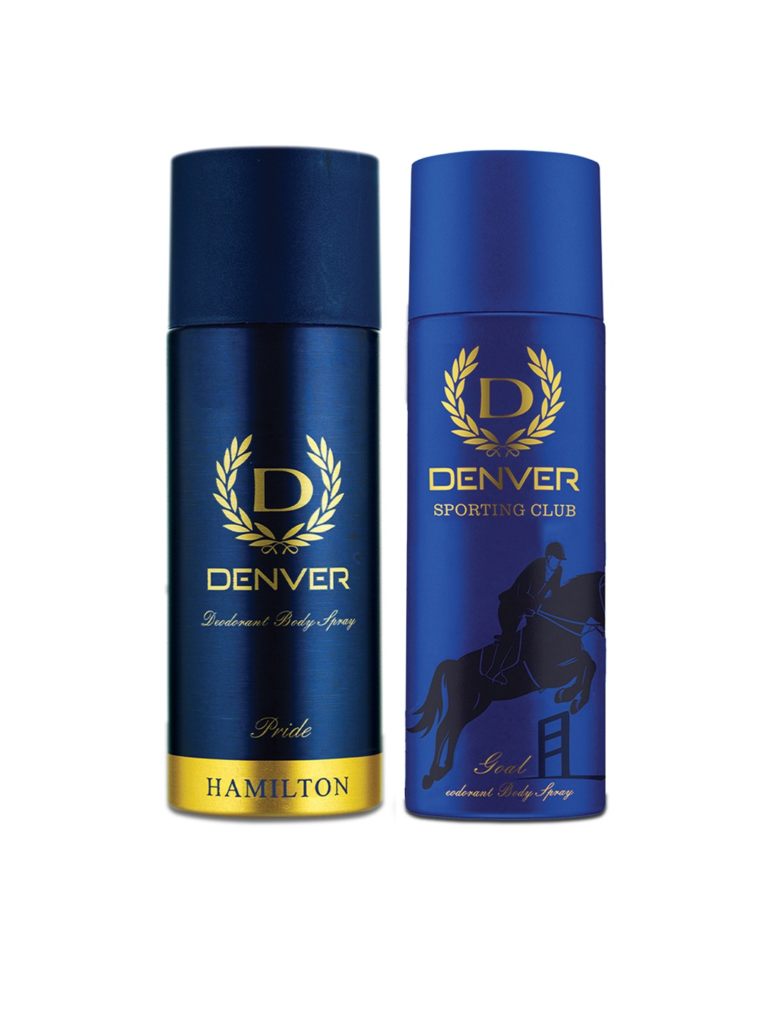 Denver Men Pride Hamilton & Goal Deodorant Body Spray Combo - 200 ml Each, Navy blue
Denver Men Pride Hamilton & Goal Deodorant Body Spray Combo - 200 ml Each, Navy blue