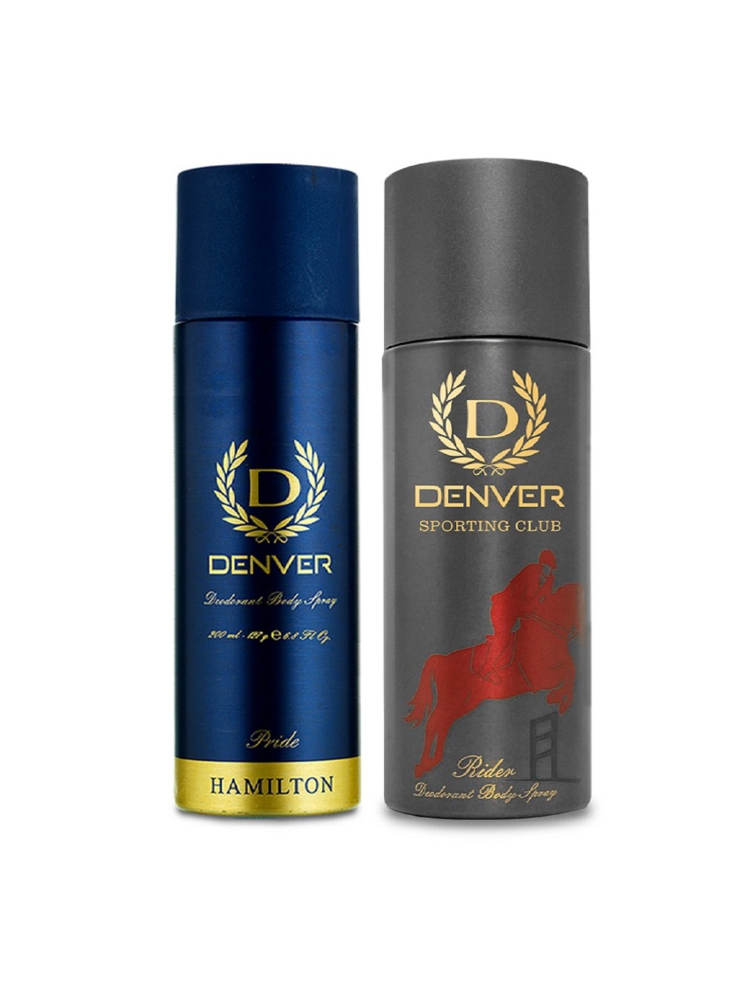 Denver Men Set of Hamilton Pride & Sporting Club Rider Deodorant Body Sprays-200ml each, Grey
Denver Men Set of Hamilton Pride & Sporting Club Rider Deodorant Body Sprays-200ml each, Grey