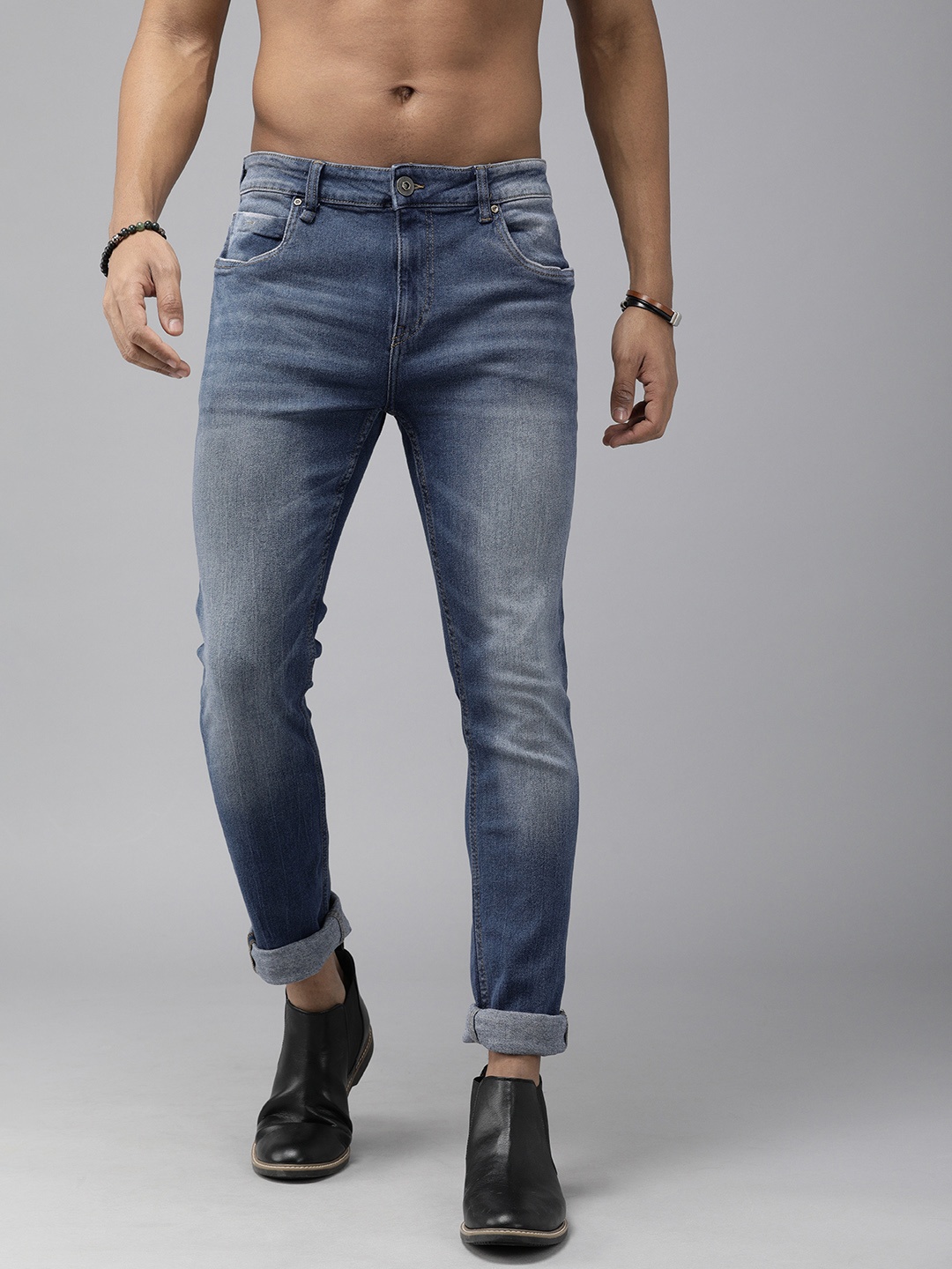 Roadster Men Blue Skinny Fit Low-Rise Clean Look Heavy Fade Stretchable Jeans
Roadster Men Blue Skinny Fit Low-Rise Clean Look Heavy Fade Stretchable Jeans
