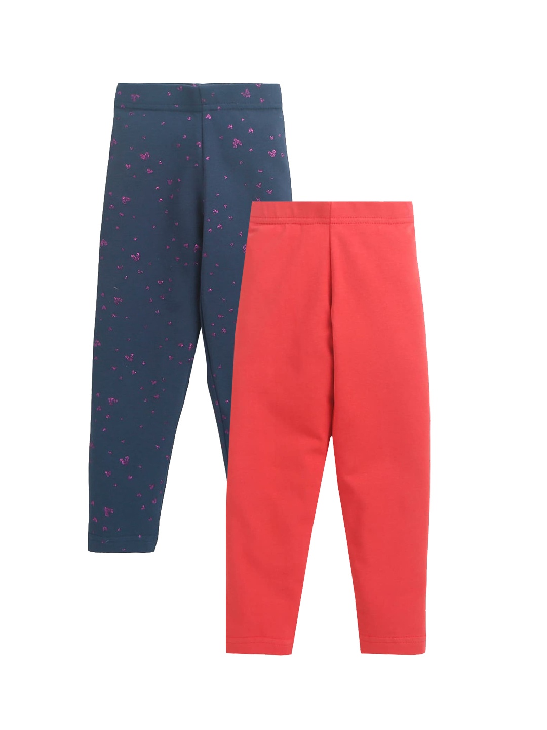 Hopscotch Girls Pack Of 2 Navy Blue & Coral Printed Comfort-Fit Ankle-Length Leggings
Hopscotch Girls Pack Of 2 Navy Blue & Coral Printed Comfort-Fit Ankle-Length Leggings