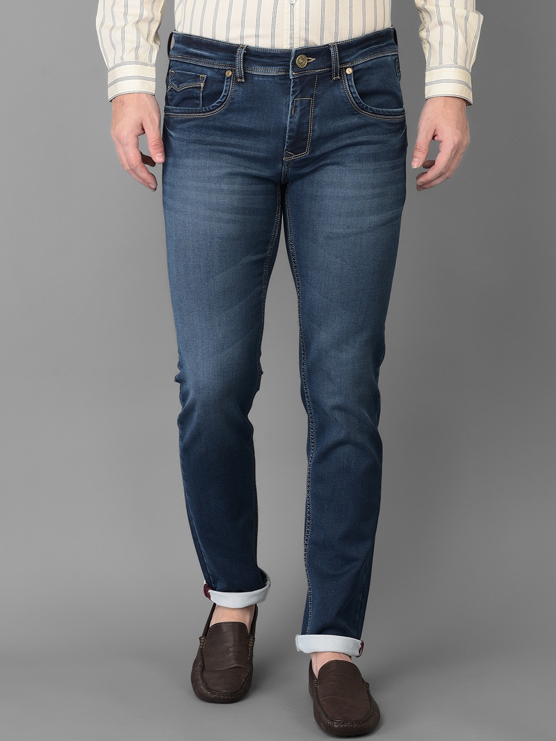 Canary London Men Blue Smart Skinny Fit Low-Rise Heavy Fade Printed Stretchable Jeans
Canary London Men Blue Smart Skinny Fit Low-Rise Heavy Fade Printed Stretchable Jeans