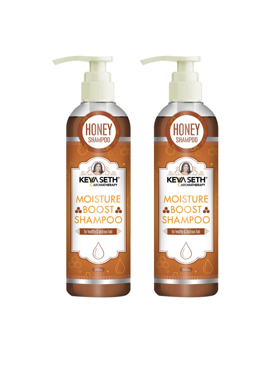 KEYA SETH Set of 2 Moisture Boost Honey Shampoos for Dry & Dull Hair - 200ml each, Brown
KEYA SETH Set of 2 Moisture Boost Honey Shampoos for Dry & Dull Hair - 200ml each, Brown