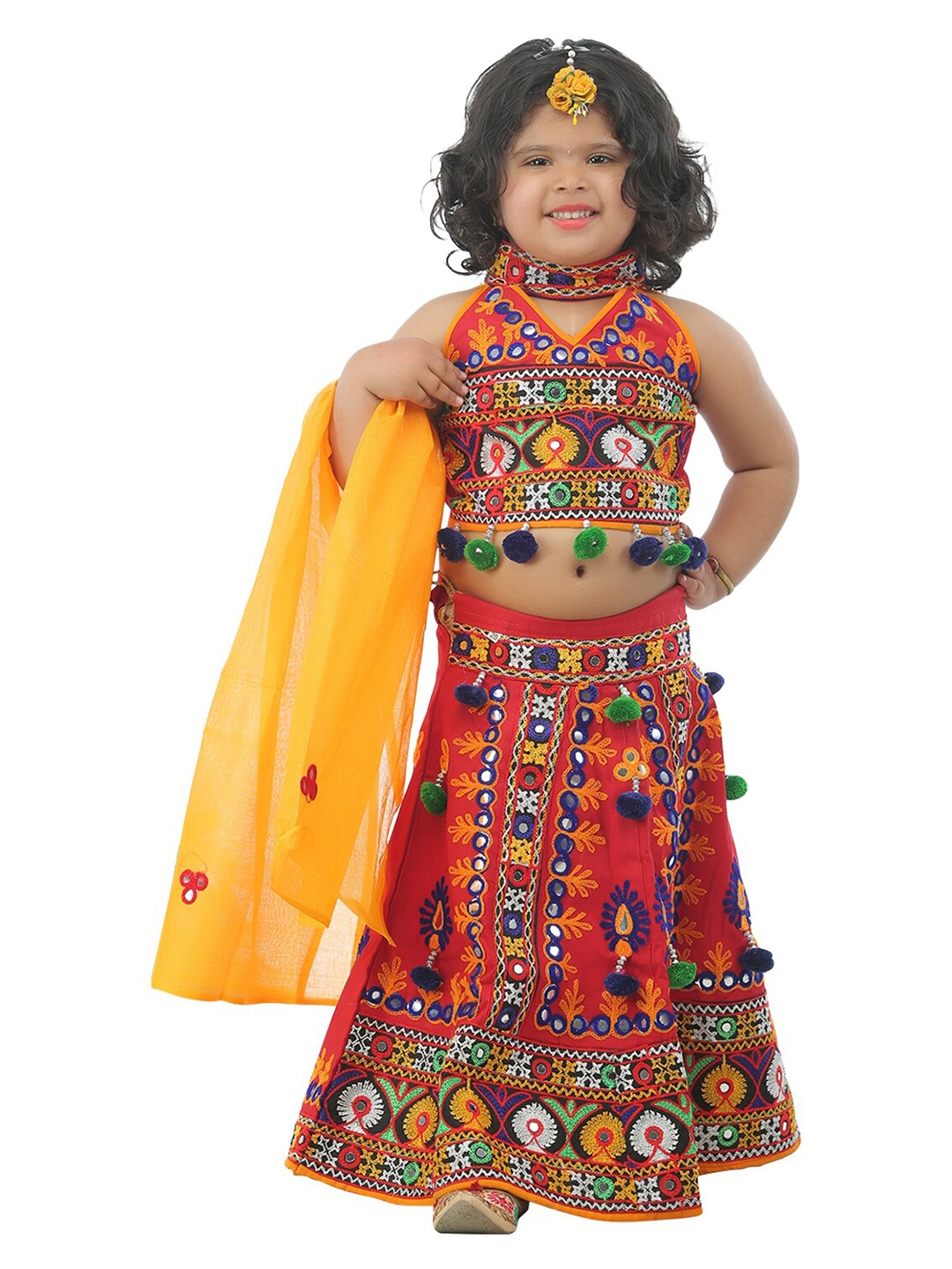 ahhaaaa Girls Red & Yellow Embellished Ready to Wear Cotton Lehenga Choli With Dupatta
ahhaaaa Girls Red & Yellow Embellished Ready to Wear Cotton Lehenga Choli With Dupatta
