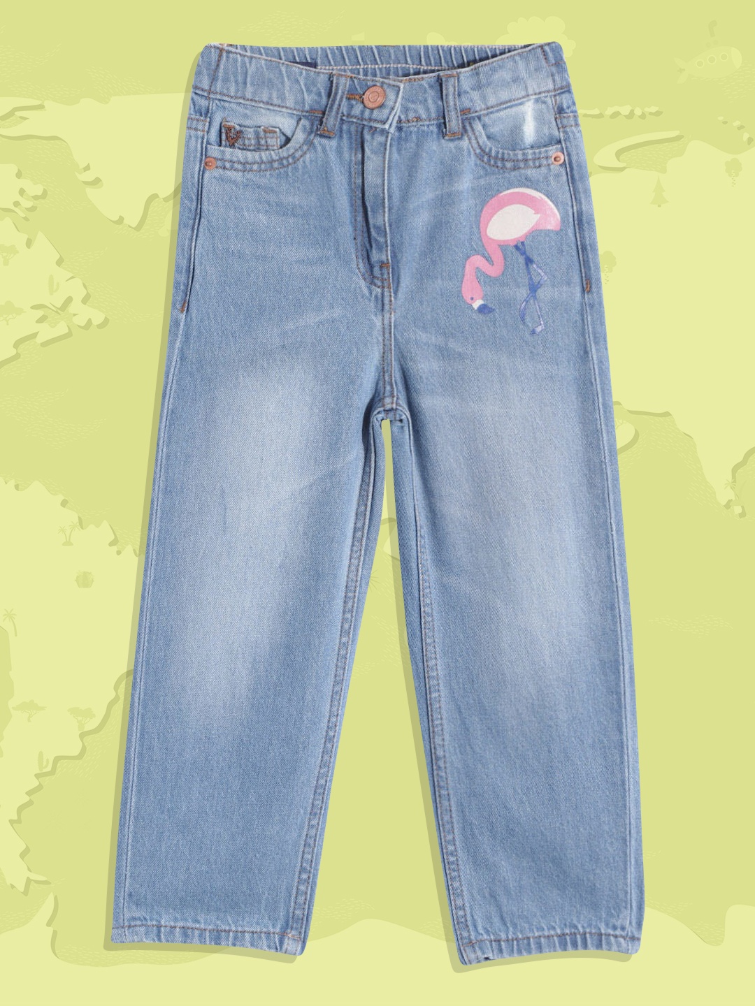 Allen Solly Junior Girls Blue & Pink Light Fade Tropical Printed Detail Cotton Jeans
Allen Solly Junior Girls Blue & Pink Light Fade Tropical Printed Detail Cotton Jeans
