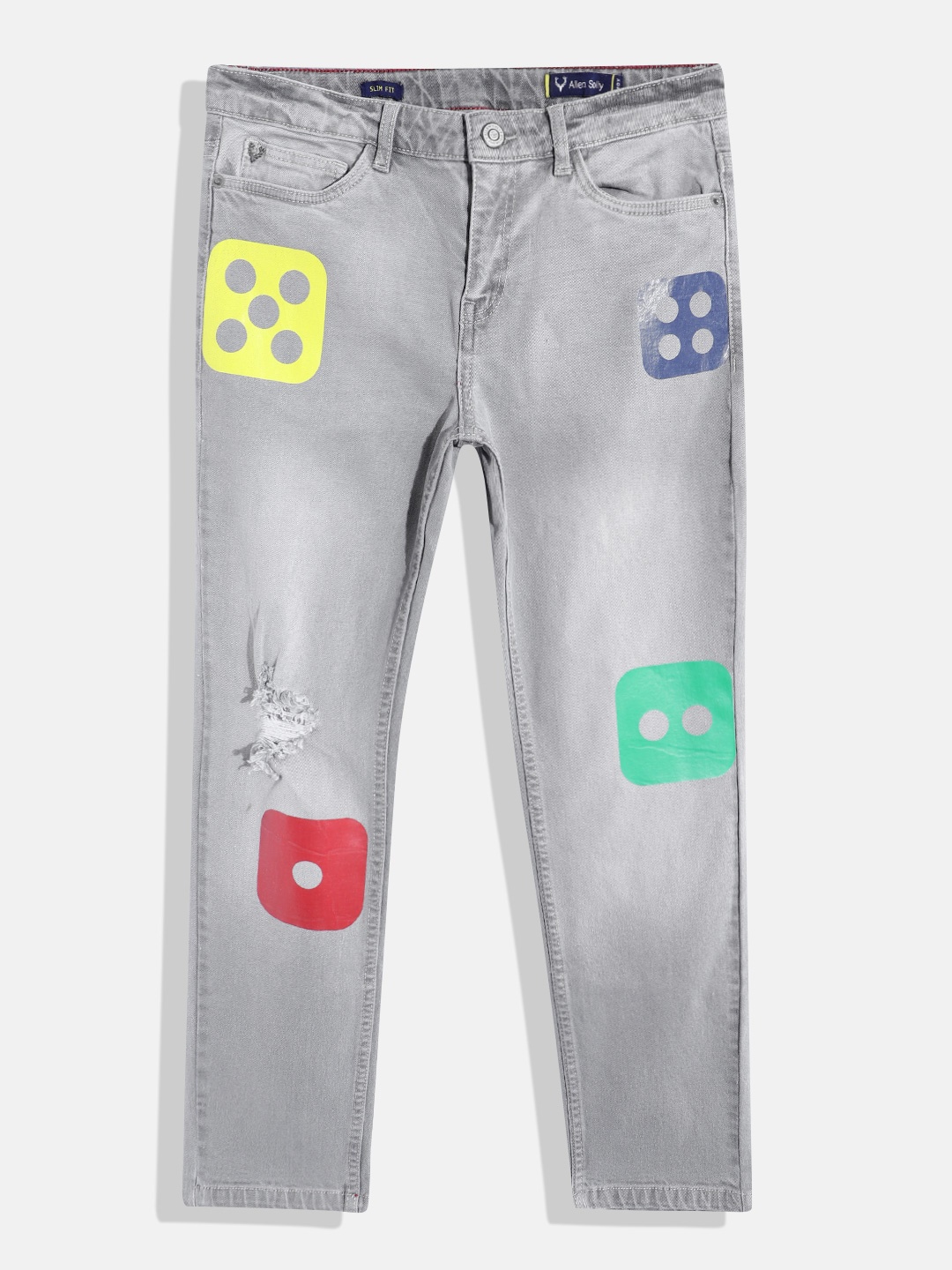 Allen Solly Junior Boys Geometric Printed Slim Fit Ribbed Heavy Fade Stretchable Jeans, Grey
Allen Solly Junior Boys Geometric Printed Slim Fit Ribbed Heavy Fade Stretchable Jeans, Grey
