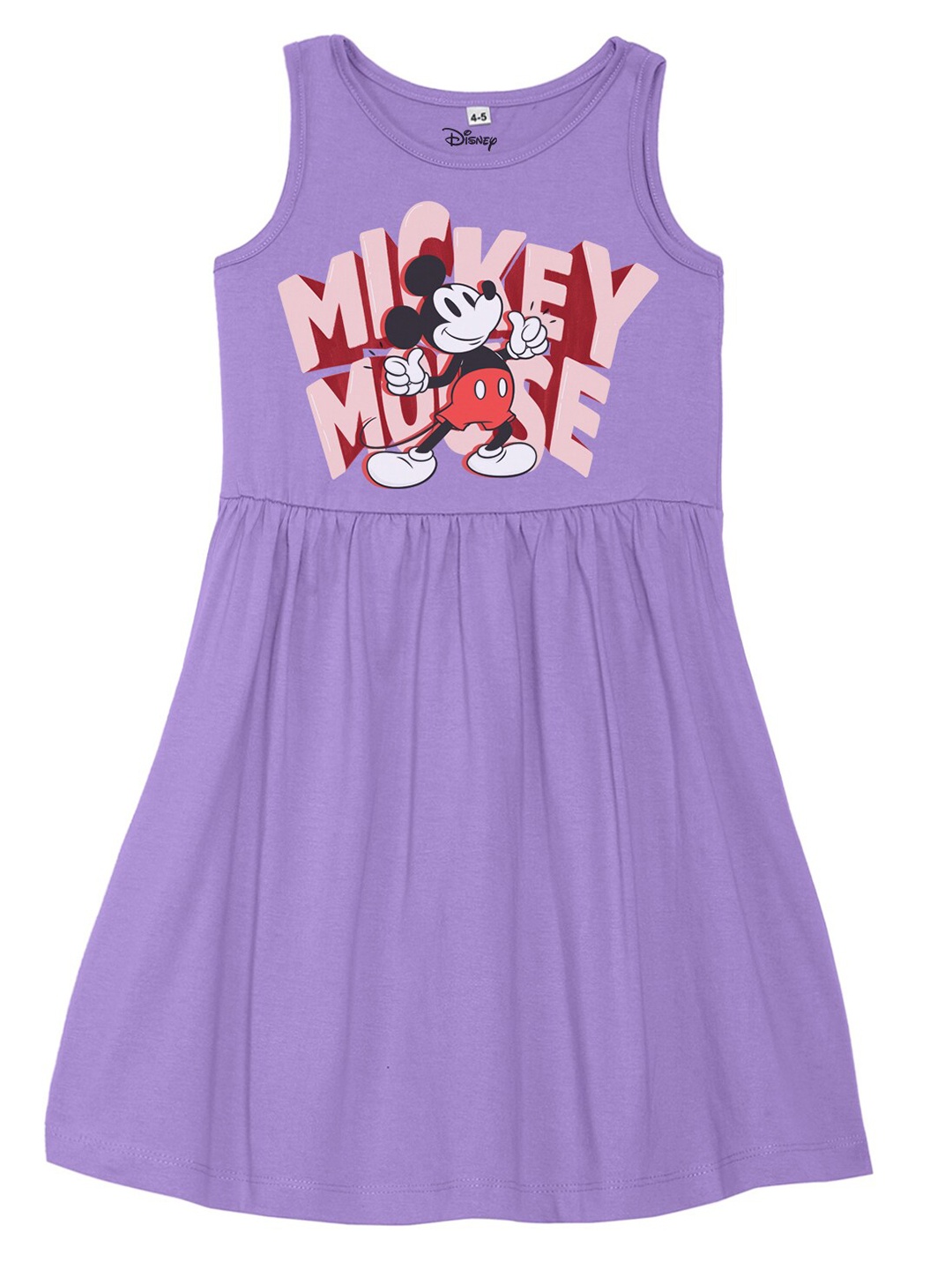 Disney by Wear Your Mind Girls Purple Mickey Mouse Printed Pure Cotton Fit & Flare Dress
Disney by Wear Your Mind Girls Purple Mickey Mouse Printed Pure Cotton Fit & Flare Dress