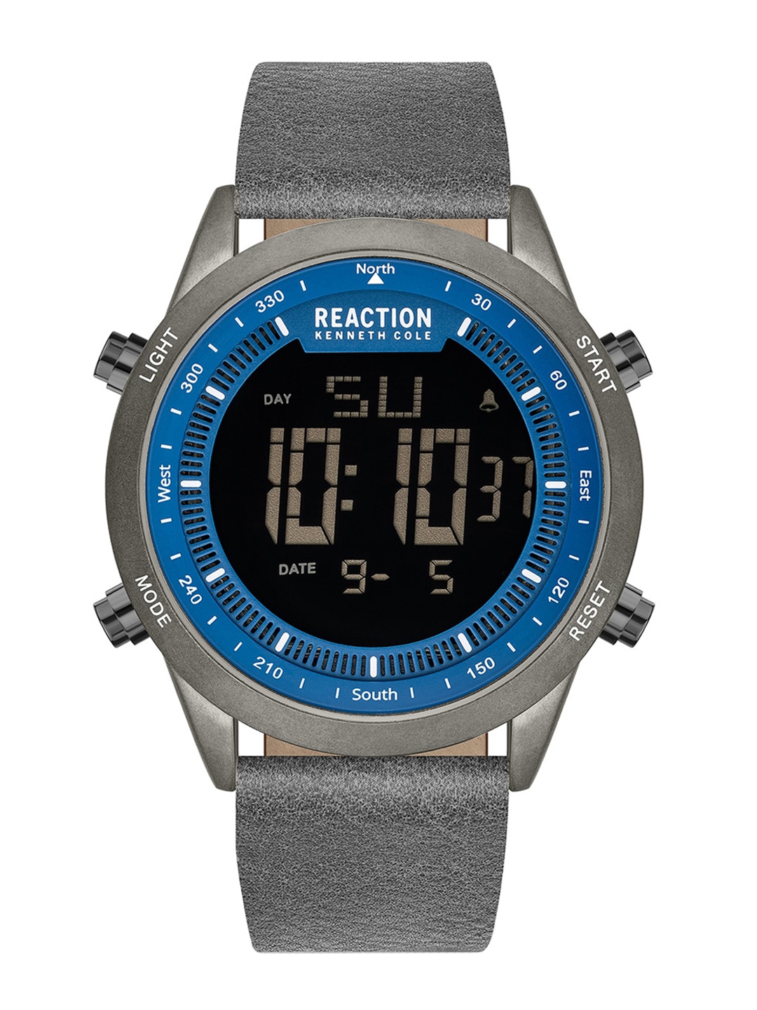 REACTION KENNETH COLE Men Blue Dial & Grey Leather Straps Digital Watch KRWGD2191201
REACTION KENNETH COLE Men Blue Dial & Grey Leather Straps Digital Watch KRWGD2191201
