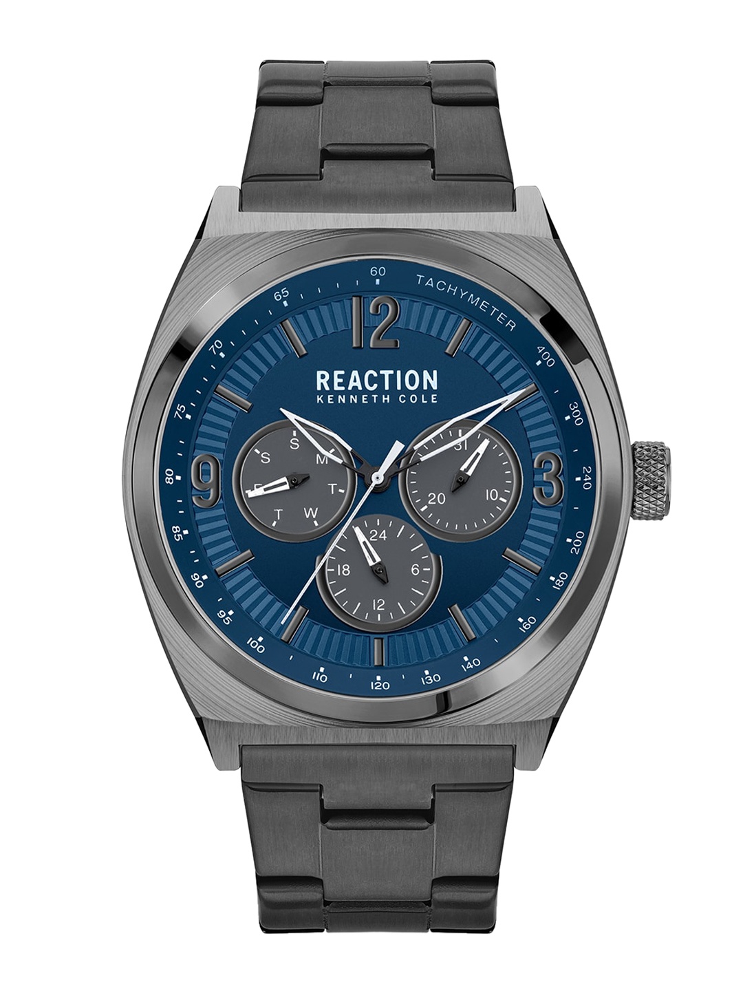 REACTION KENNETH COLE Men Blue Dial & Grey Stainless Steel Bracelet Style Straps Analogue Watch
REACTION KENNETH COLE Men Blue Dial & Grey Stainless Steel Bracelet Style Straps Analogue Watch