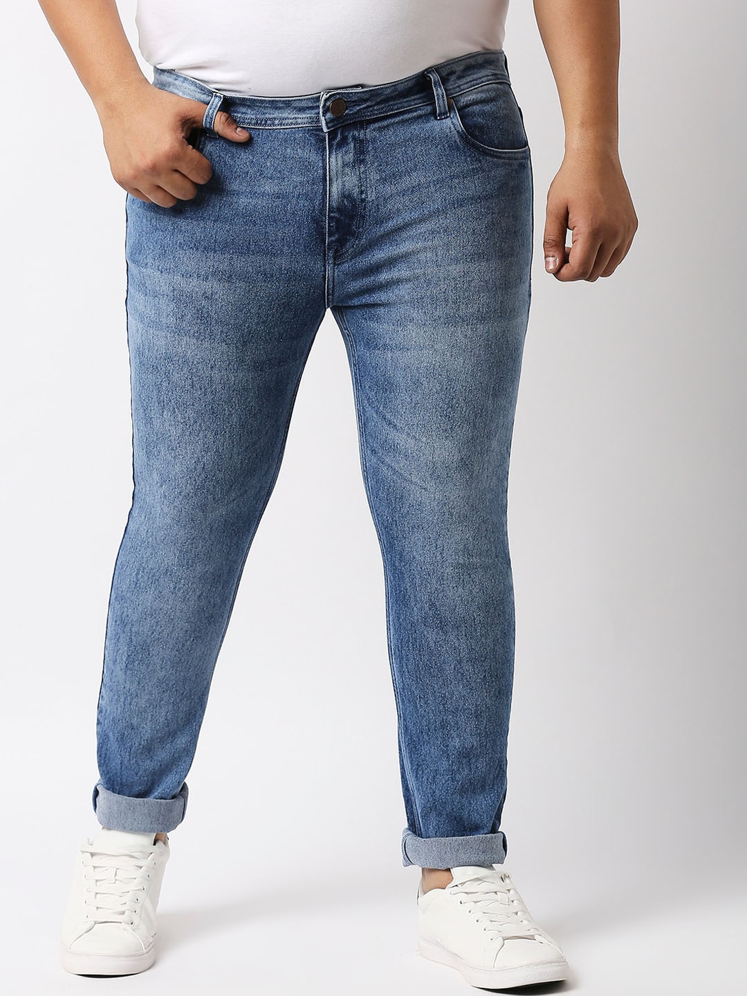 Freeform by High Star Men Plus Size Plus Size Blue Slim Fit Heavy Fade Acid Wash Stretchable Jeans
Freeform by High Star Men Plus Size Plus Size Blue Slim Fit Heavy Fade Acid Wash Stretchable Jeans