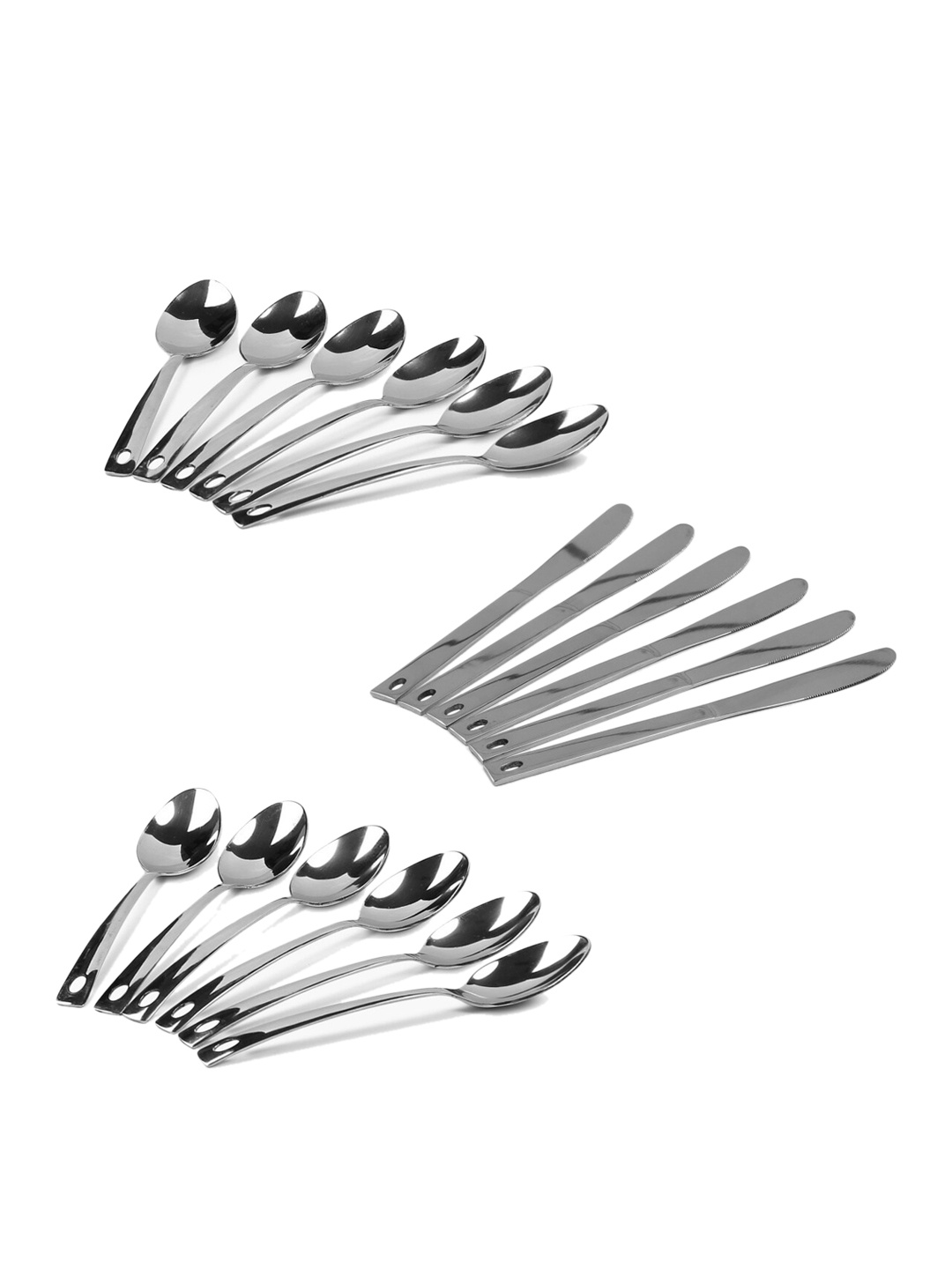 Home Centre Silver-Toned Stainless Steel Cutlery Set
