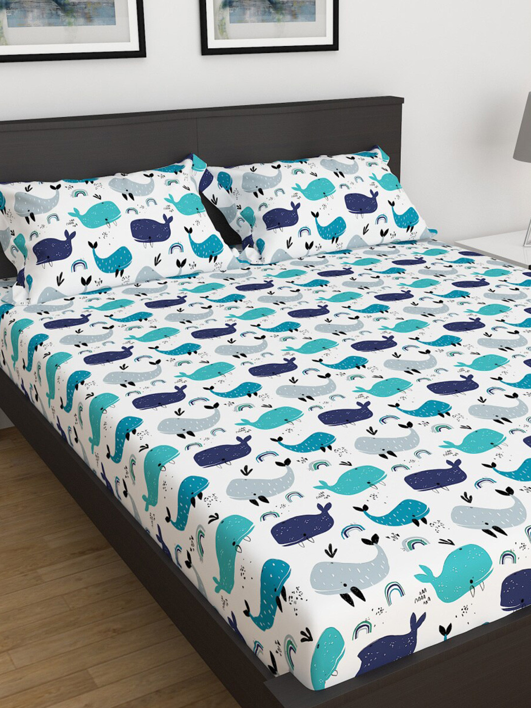 Home Centre Blue & White 210 TC Single Graphic Cotton Bedsheet with 1 Pillow Covers
Home Centre Blue & White 210 TC Single Graphic Cotton Bedsheet with 1 Pillow Covers