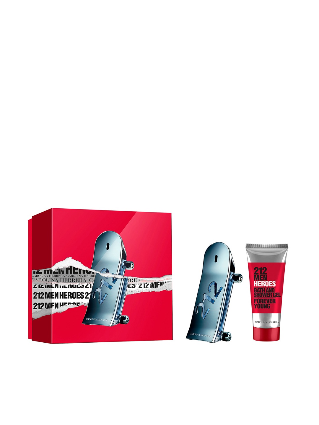 Carolina Herrera Men Set of 212 Heroes Eau de Toilette 90 ml & Body Wash 100 ml, Red
Carolina Herrera Men Set of 212 Heroes Eau de Toilette 90 ml & Body Wash 100 ml, Red