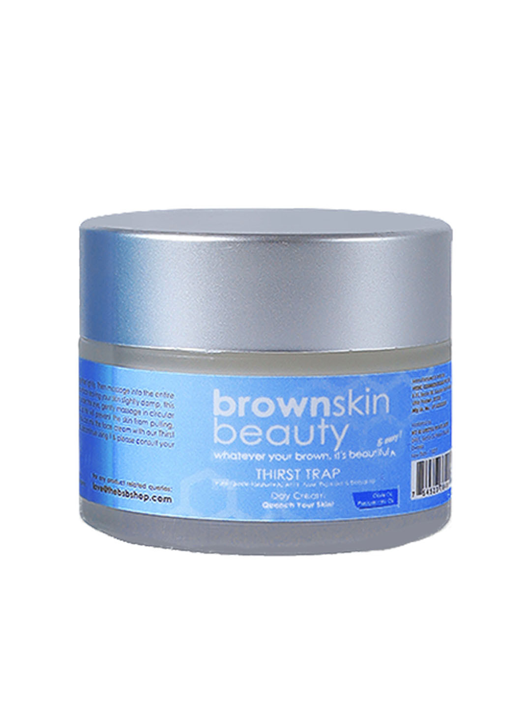 brownskin beauty Thirst Trap Day Cream with Hyaluronic Acid & Bakuchiol - 50ml, Blue
brownskin beauty Thirst Trap Day Cream with Hyaluronic Acid & Bakuchiol - 50ml, Blue
