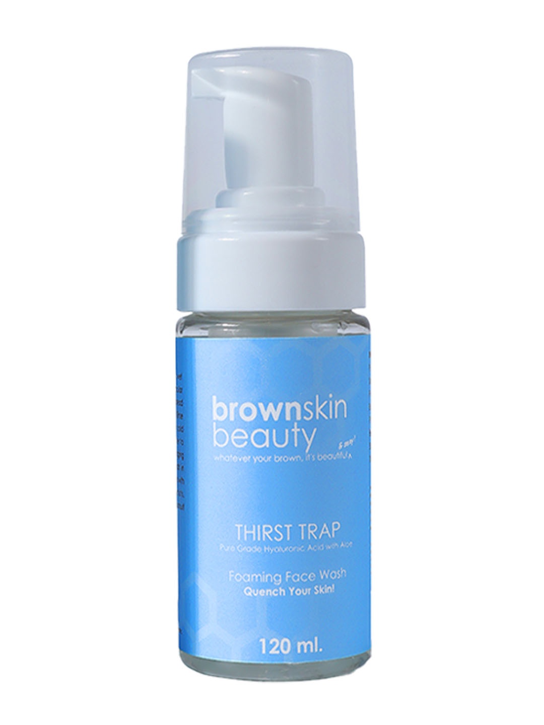 brownskin beauty Hyaluronic Acid Thirst Trap Foaming Face Wash with Aloe - 120 ml, Blue
brownskin beauty Hyaluronic Acid Thirst Trap Foaming Face Wash with Aloe - 120 ml, Blue