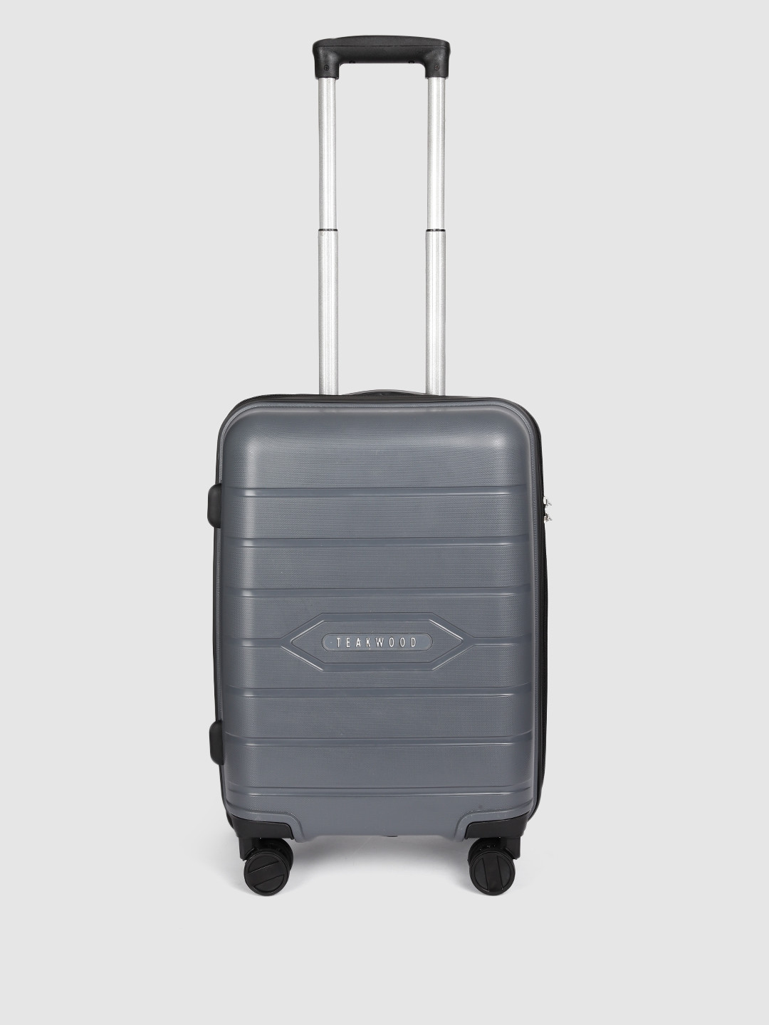 Teakwood Leathers Vibes Textured Hard-Sided Cabin Trolley Suitcase-40 L, Charcoal
Teakwood Leathers Vibes Textured Hard-Sided Cabin Trolley Suitcase-40 L, Charcoal