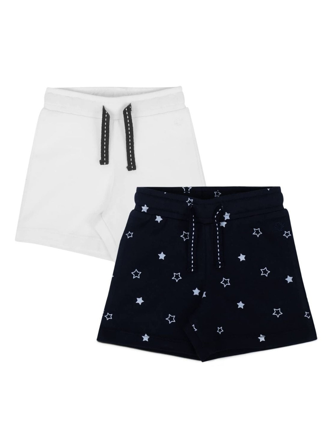 My Milestones Girls White & Navy Blue Pack of 2 Conversational Printed Low-Rise Shorts
My Milestones Girls White & Navy Blue Pack of 2 Conversational Printed Low-Rise Shorts