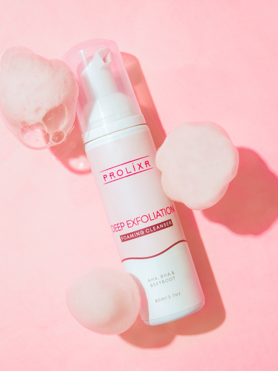 PROLIXR AHA BHA & Beetroot Foaming Cleanser for Deep Exfoliation & Pore-Clarifying - 80 ml, Pink
PROLIXR AHA BHA & Beetroot Foaming Cleanser for Deep Exfoliation & Pore-Clarifying - 80 ml, Pink