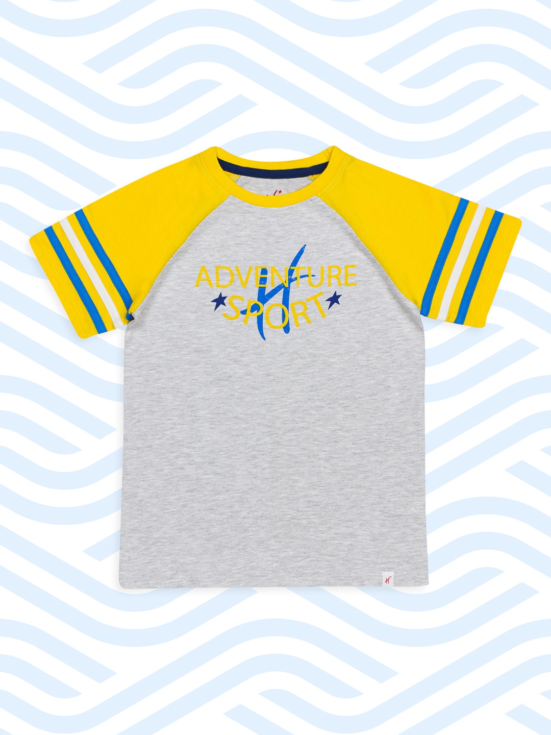H By Hamleys Boys Grey Melange & Yellow Typography Print Round Neck Raglan Sleeves T-shirt
H By Hamleys Boys Grey Melange & Yellow Typography Print Round Neck Raglan Sleeves T-shirt