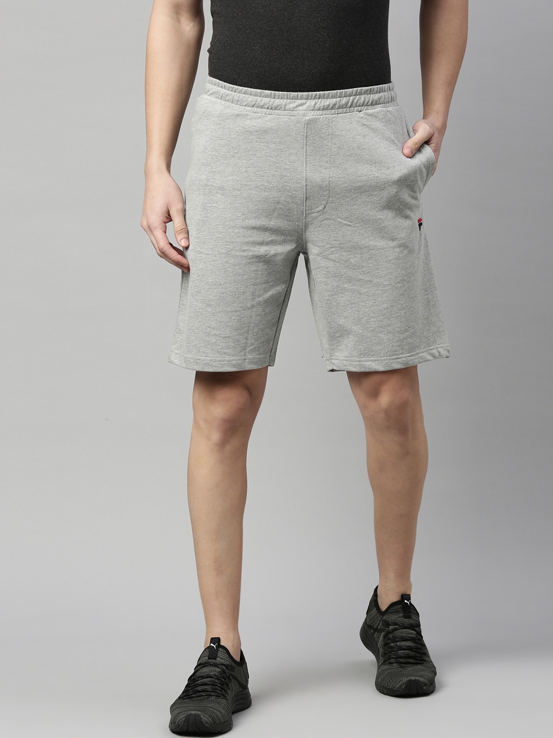 FILA Men Grey Sports Shorts