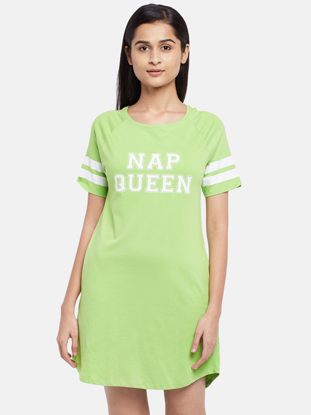 People Lime Green Printed Pure Cotton Nightdress
People Lime Green Printed Pure Cotton Nightdress