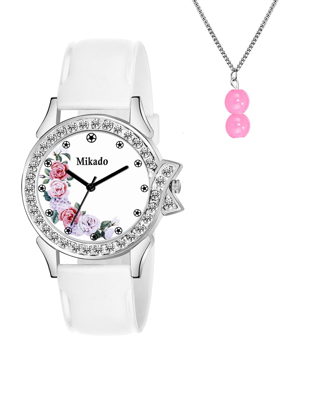 Mikado Women Multicoloured Brass Printed Dial & White Leather Wrap Around Straps Analogue Watch
Mikado Women Multicoloured Brass Printed Dial & White Leather Wrap Around Straps Analogue Watch