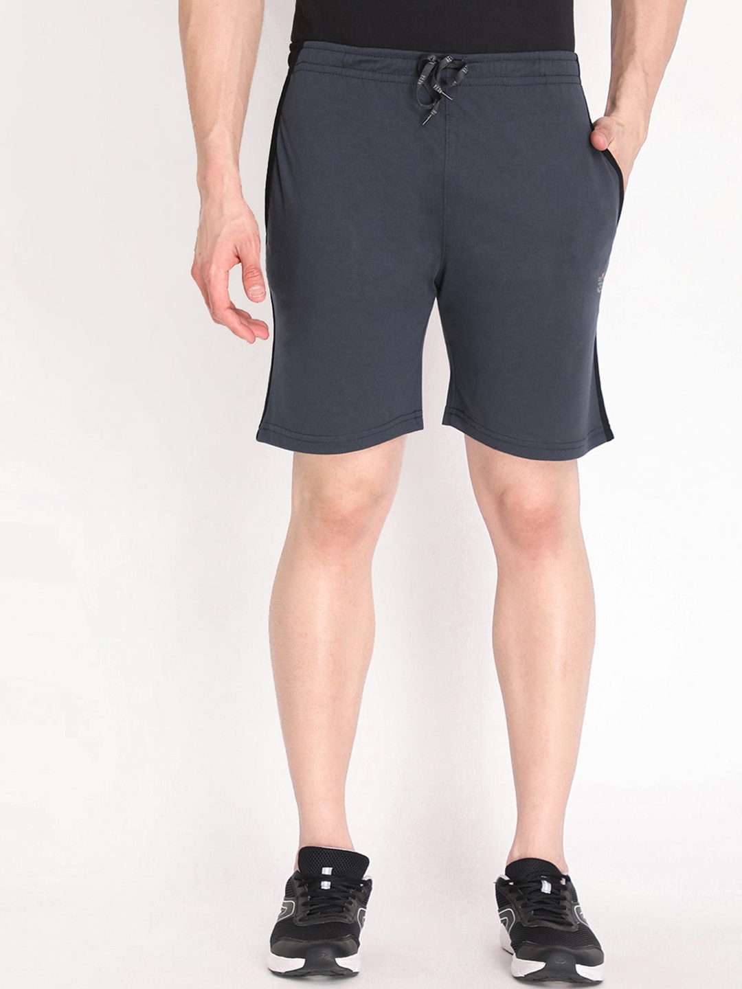 NEVA Men Grey Sports Shorts