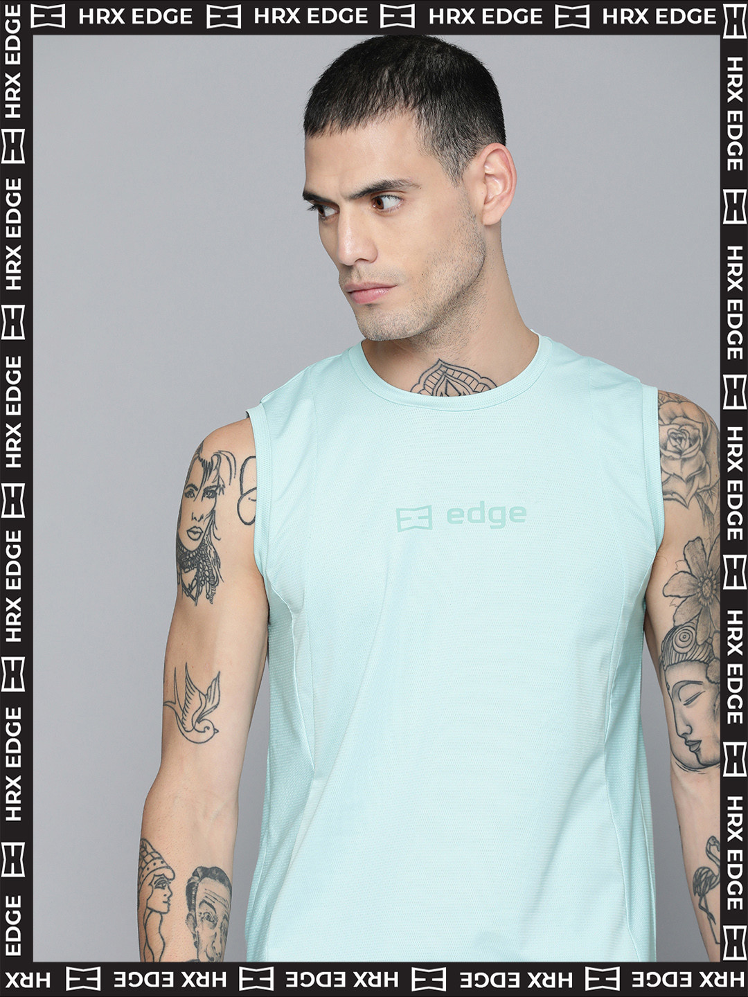 HRX By Hrithik Roshan EDGE Men Sea Green Rapid-Dry Colourblocked T-shirt
HRX By Hrithik Roshan EDGE Men Sea Green Rapid-Dry Colourblocked T-shirt