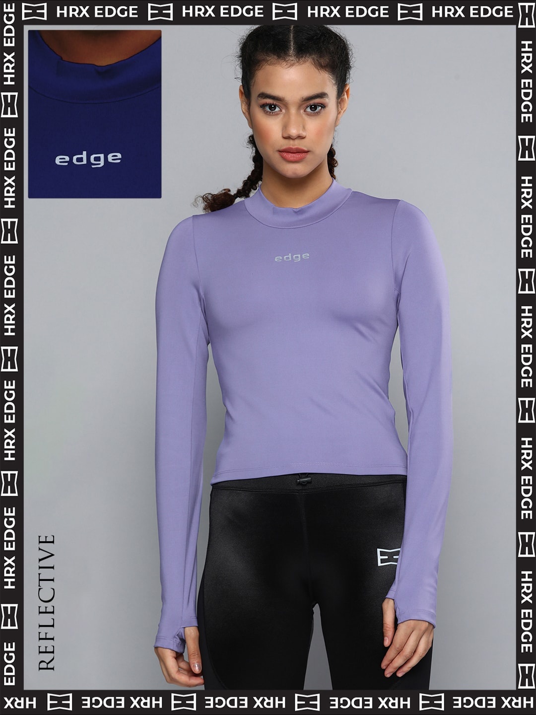HRX By Hrithik Roshan EDGE Women Lavender Violet Rapid-Dry Brand Carrier T-shirts, Purple
HRX By Hrithik Roshan EDGE Women Lavender Violet Rapid-Dry Brand Carrier T-shirts, Purple