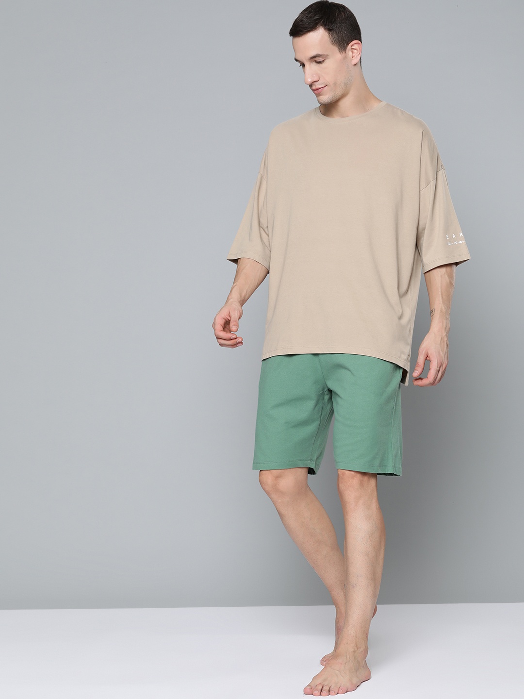 HRX By Hrithik Roshan Yoga Men Myrobolan Pure Cotton Drop Shoulder Sleeves Tshirt, Beige
HRX By Hrithik Roshan Yoga Men Myrobolan Pure Cotton Drop Shoulder Sleeves Tshirt, Beige