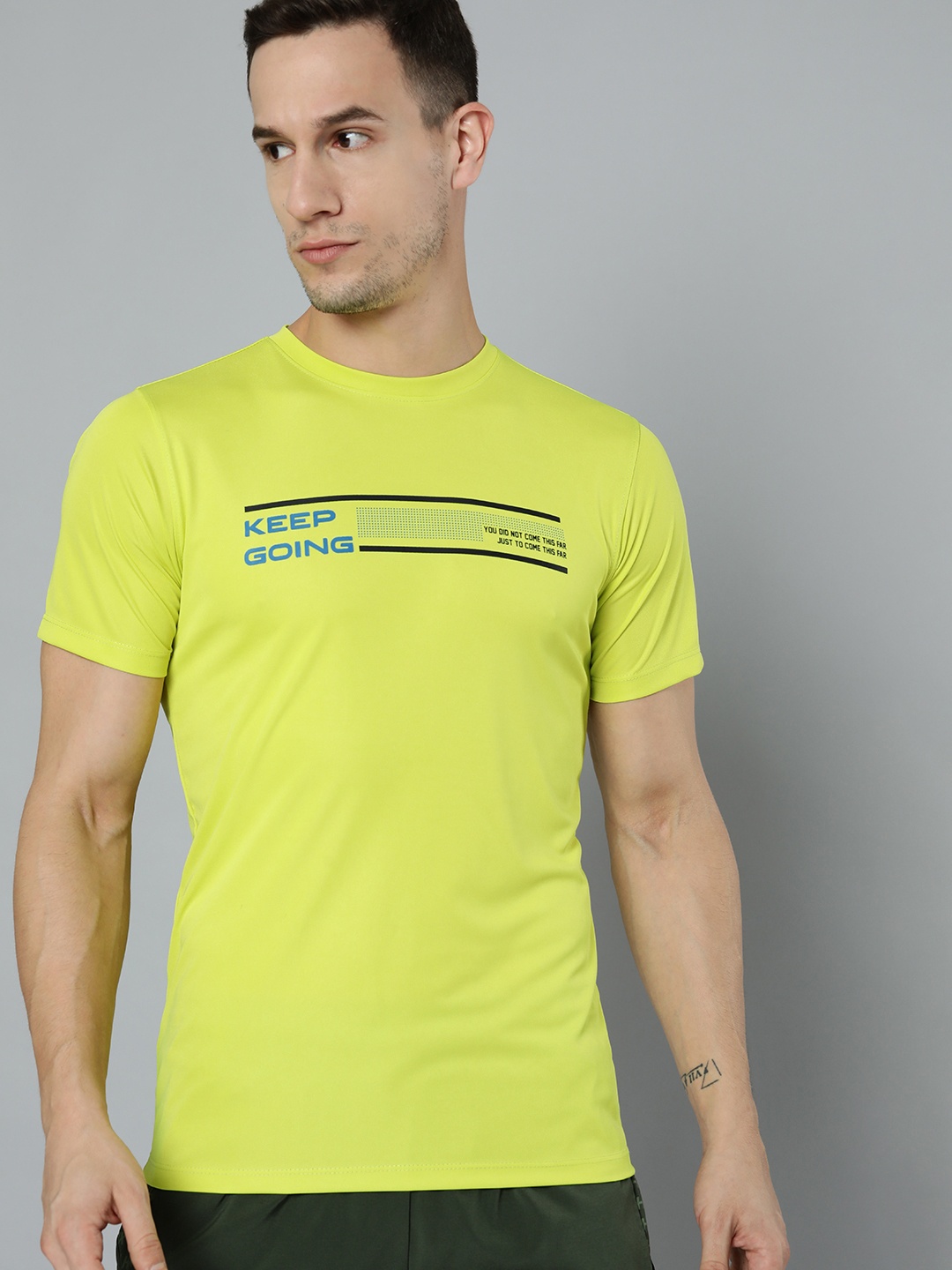 HRX By Hrithik Roshan Training Men Neon Lime Rapid-Dry Typography Tshirts, Fluorescent green
HRX By Hrithik Roshan Training Men Neon Lime Rapid-Dry Typography Tshirts, Fluorescent green