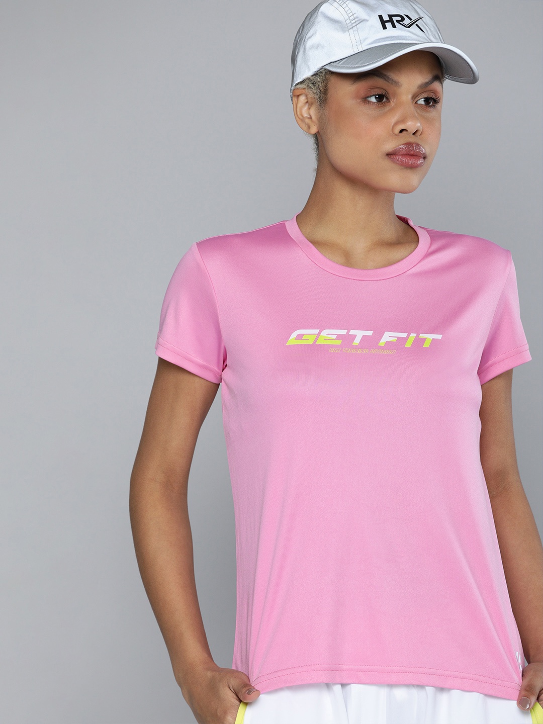 HRX by Hrithik Roshan Training Women WILD ROSE Rapid-Dry Brand Carrier Tshirts, Pink
HRX by Hrithik Roshan Training Women WILD ROSE Rapid-Dry Brand Carrier Tshirts, Pink