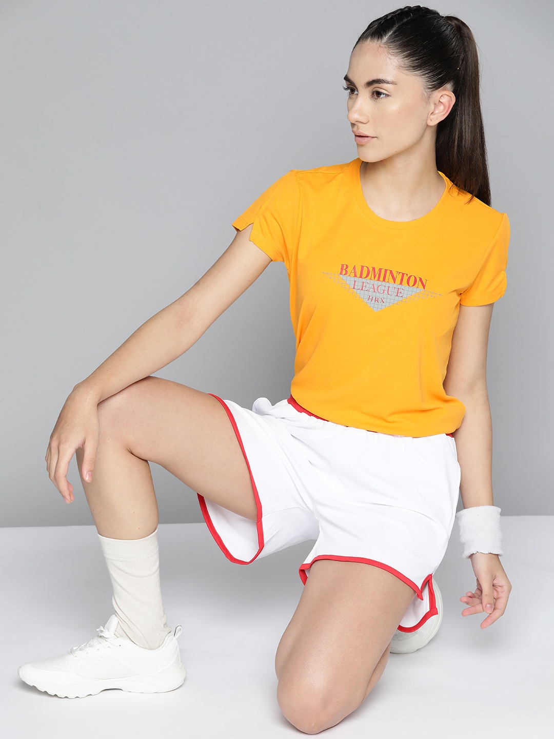 HRX By Hrithik Roshan Racketsport Women Gold Fusion Rapid-Dry Typography T-shirt, Yellow
HRX By Hrithik Roshan Racketsport Women Gold Fusion Rapid-Dry Typography T-shirt, Yellow