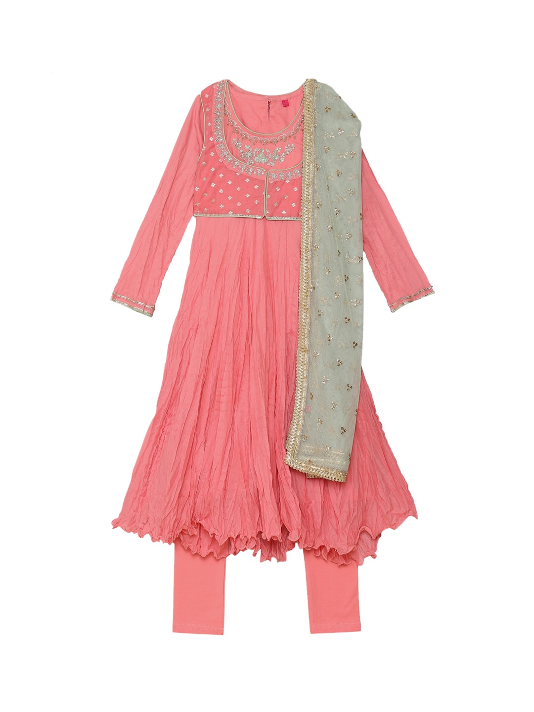 Biba Girls Pink Ethnic Motifs Embroidered Layered Thread Work Pure Cotton Kurta with Churidar & With Dupatta
Biba Girls Pink Ethnic Motifs Embroidered Layered Thread Work Pure Cotton Kurta with Churidar & With Dupatta