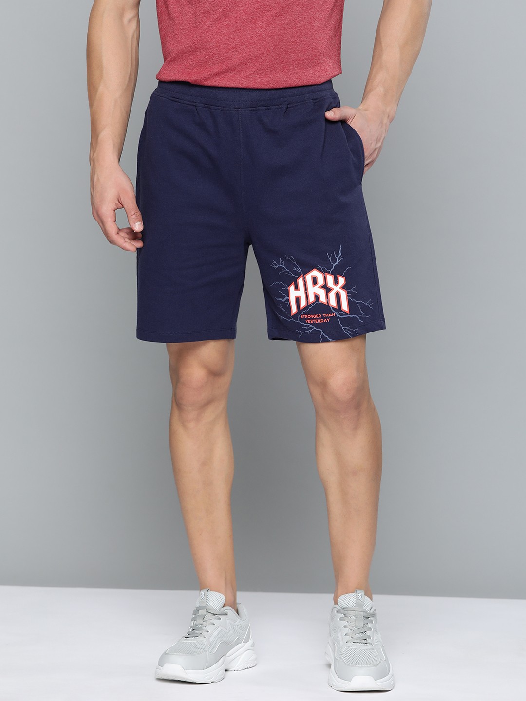 HRX By Hrithik Roshan Lifestyle Men Medieval Blue Bio-Wash Brand Carrier Shorts, Navy blue
HRX By Hrithik Roshan Lifestyle Men Medieval Blue Bio-Wash Brand Carrier Shorts, Navy blue
