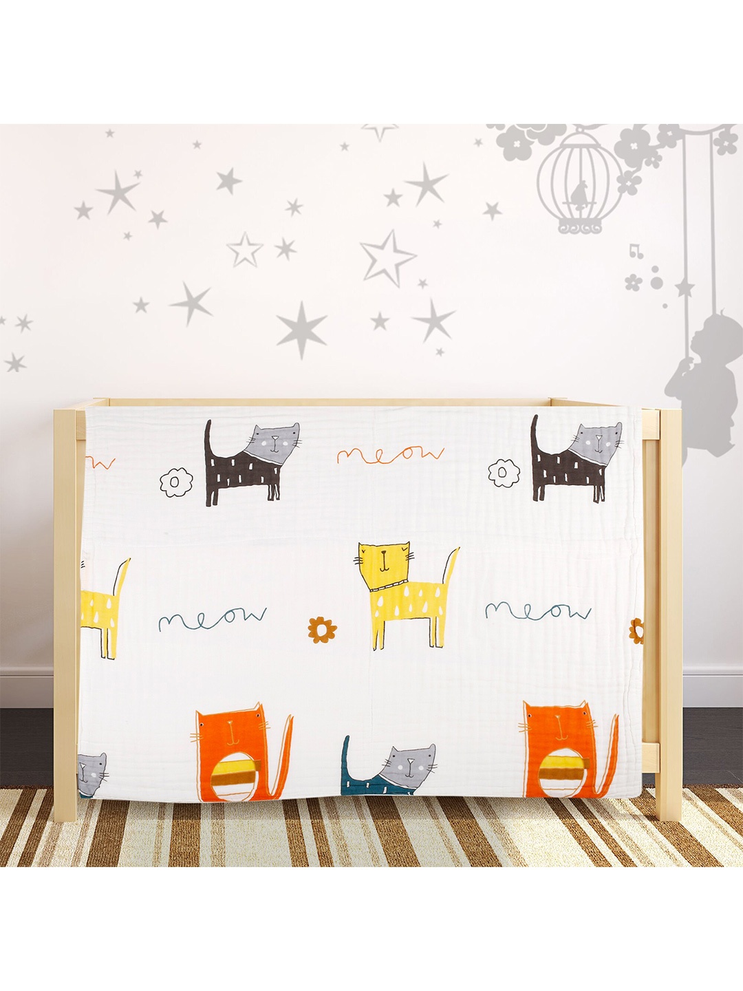 Baby Moo Kids White & Yellow Cartoon Characters Heavy Winter 210 GSM Single Bed Blanket
Baby Moo Kids White & Yellow Cartoon Characters Heavy Winter 210 GSM Single Bed Blanket