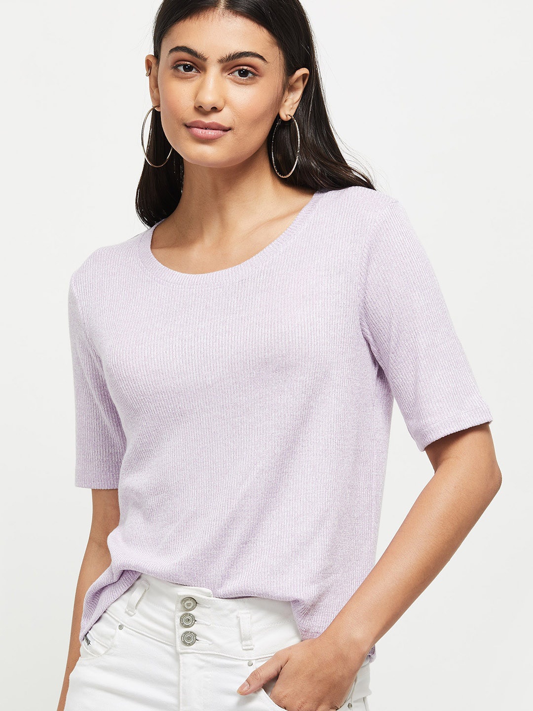 max Women Purple T-shirt