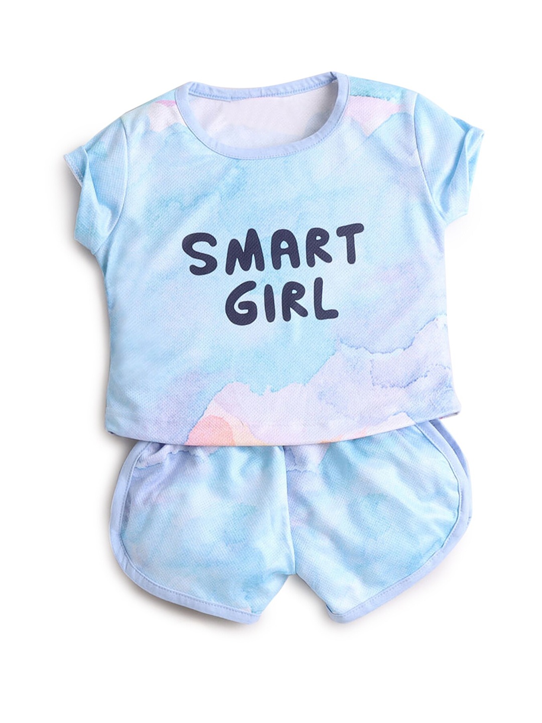 Hopscotch Girls Multicoloured Printed Cotton T-shirt with Shorts Clothing Set, Multi
Hopscotch Girls Multicoloured Printed Cotton T-shirt with Shorts Clothing Set, Multi