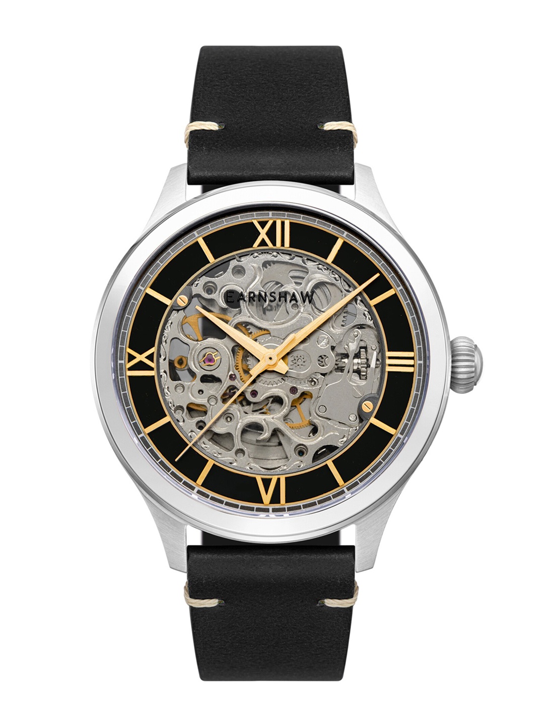 EARNSHAW Men Black Skeleton Dial & Leather Bracelet Style Straps Analogue Watch ES-8230-01
EARNSHAW Men Black Skeleton Dial & Leather Bracelet Style Straps Analogue Watch ES-8230-01