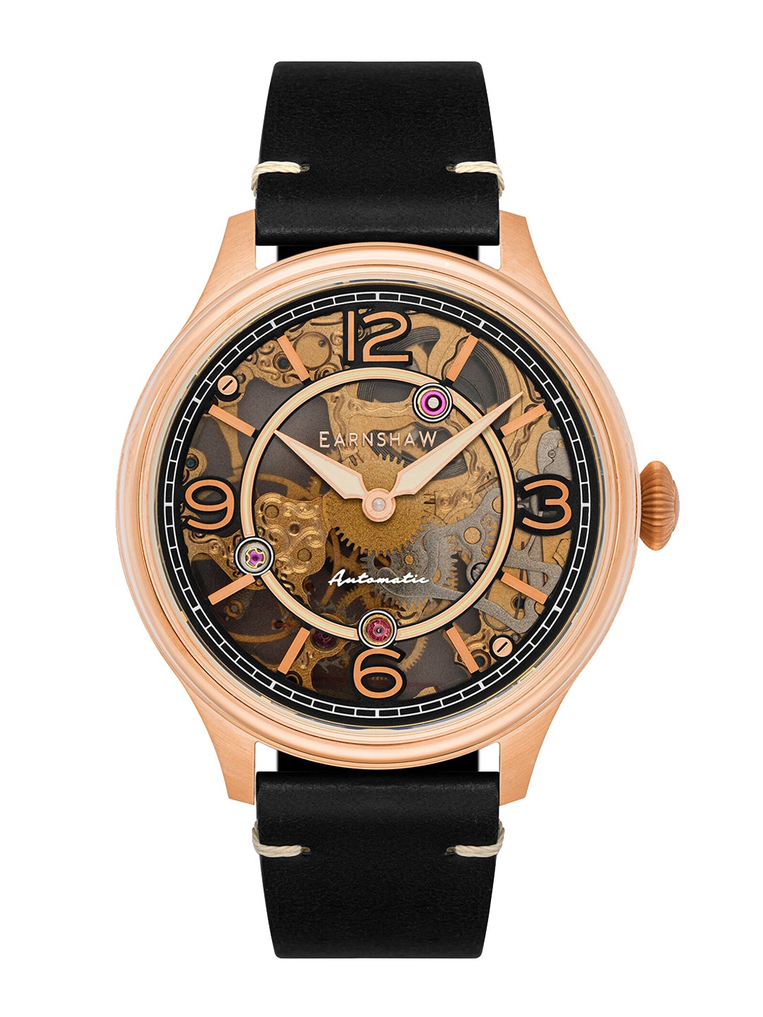 EARNSHAW Men Black Dial & Black Straps Analogue Automatic Motion Powered Watch ES-8231-03
EARNSHAW Men Black Dial & Black Straps Analogue Automatic Motion Powered Watch ES-8231-03