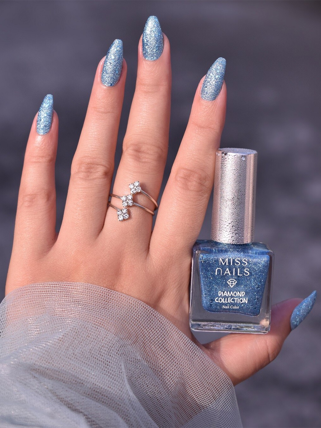 MISS NAILS Diamond Collection 15 Toxic Free Long Lasting Nail Polish - Blusshing Bride, Blue
MISS NAILS Diamond Collection 15 Toxic Free Long Lasting Nail Polish - Blusshing Bride, Blue