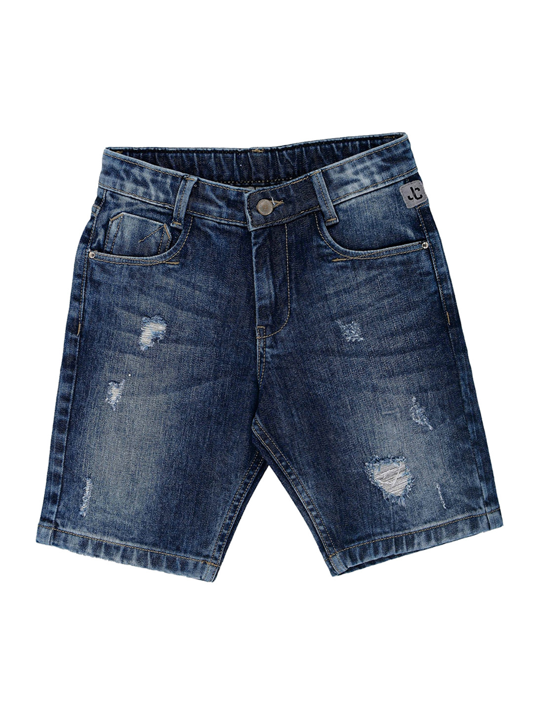 Jean Cafe Boys Blue Washed Slim Fit Denim Shorts 
Jean Cafe Boys Blue Washed Slim Fit Denim Shorts