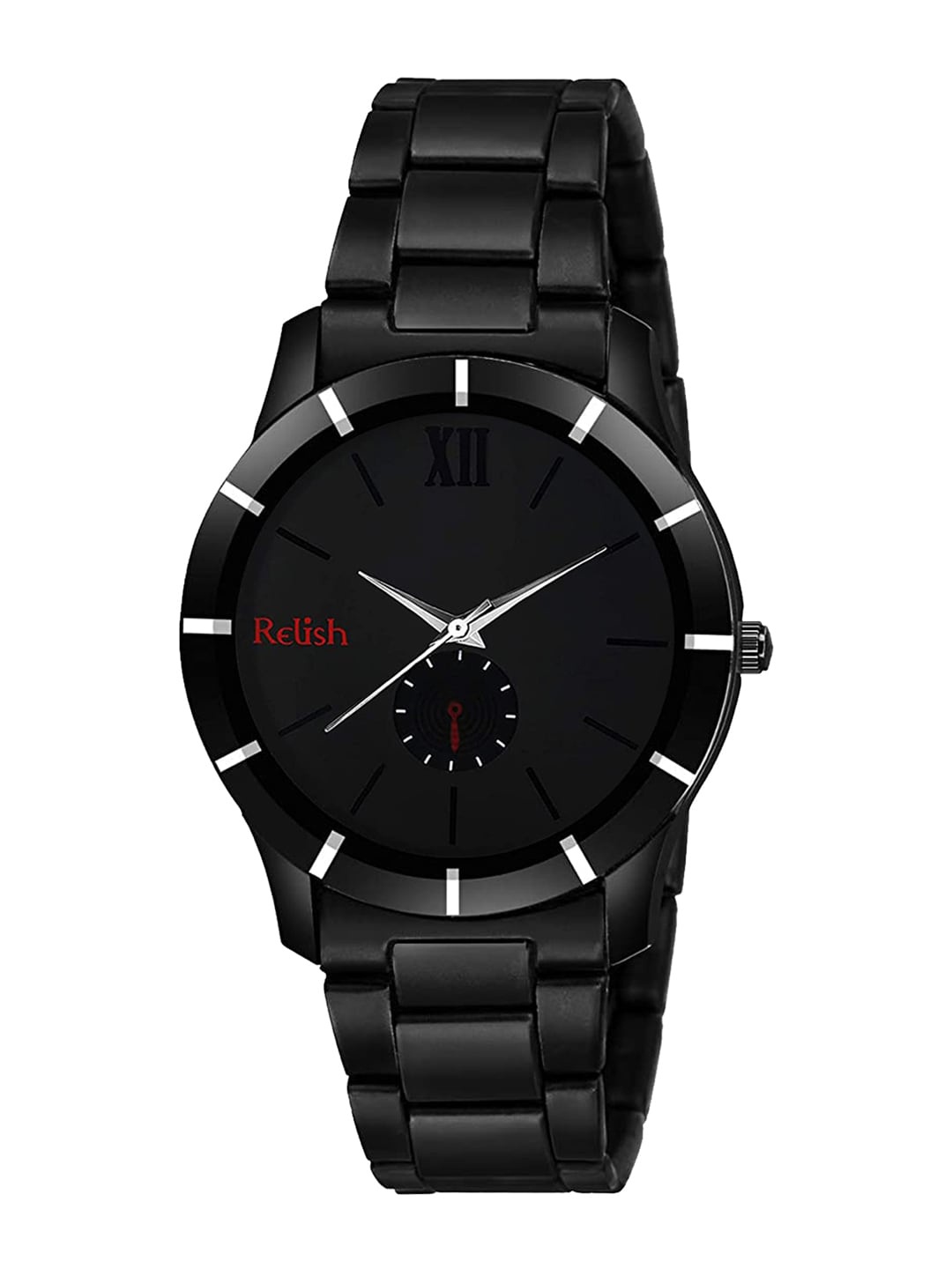 Relish Women Black Printed Dial & Black Stainless Steel Bracelet Style Straps Analogue Watch
Relish Women Black Printed Dial & Black Stainless Steel Bracelet Style Straps Analogue Watch