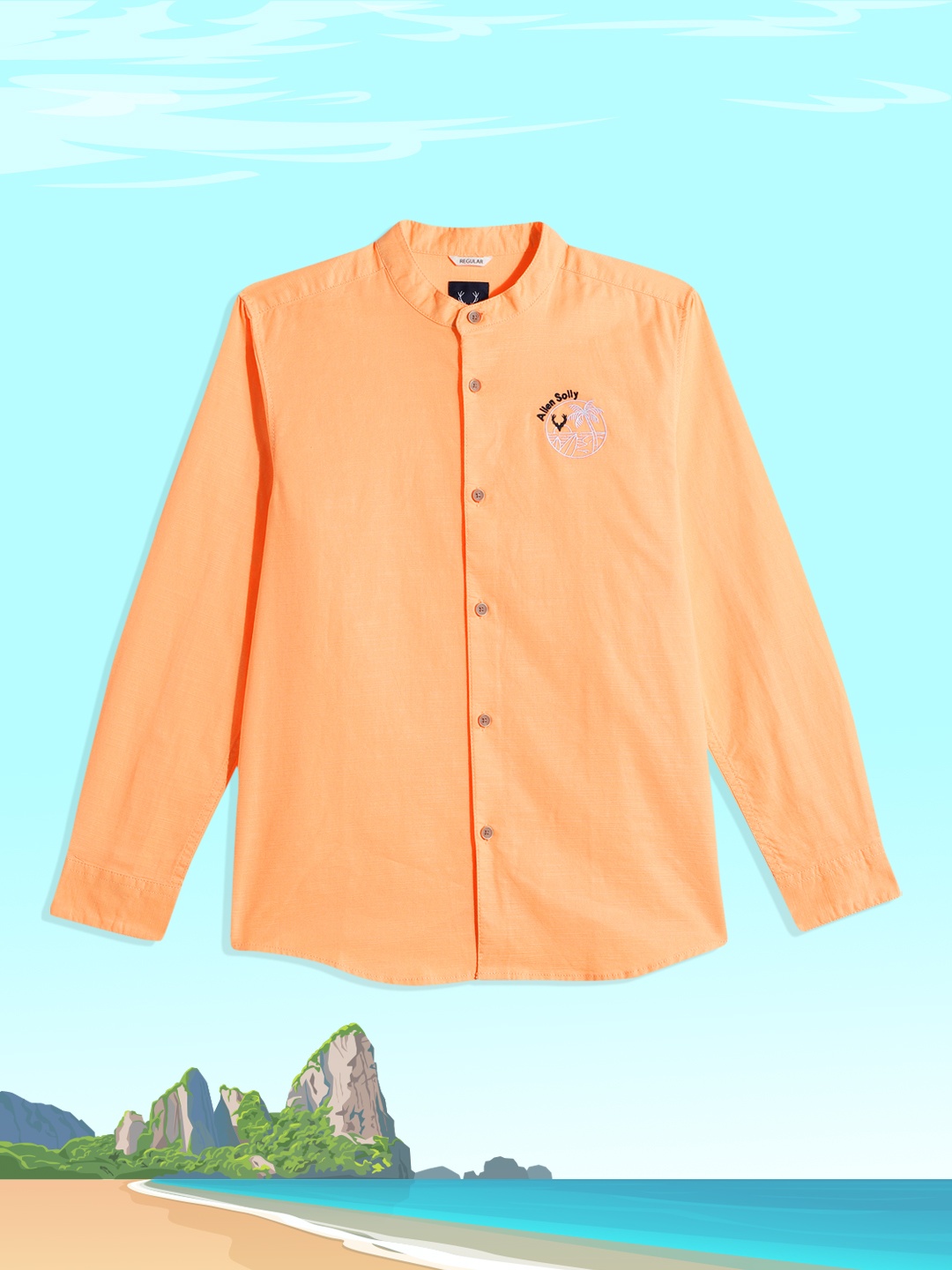 Allen Solly Junior Boys Orange Regular Fit Solid Opaque Pure Cotton Casual Shirt
Allen Solly Junior Boys Orange Regular Fit Solid Opaque Pure Cotton Casual Shirt