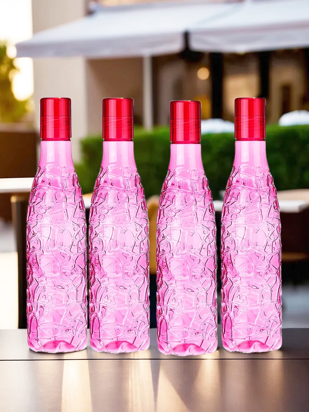 Kuber Industries Set of 4 Pink Leak BPA Free Round Ice Cut Plastic Refrigerator Bottles
Kuber Industries Set of 4 Pink Leak BPA Free Round Ice Cut Plastic Refrigerator Bottles