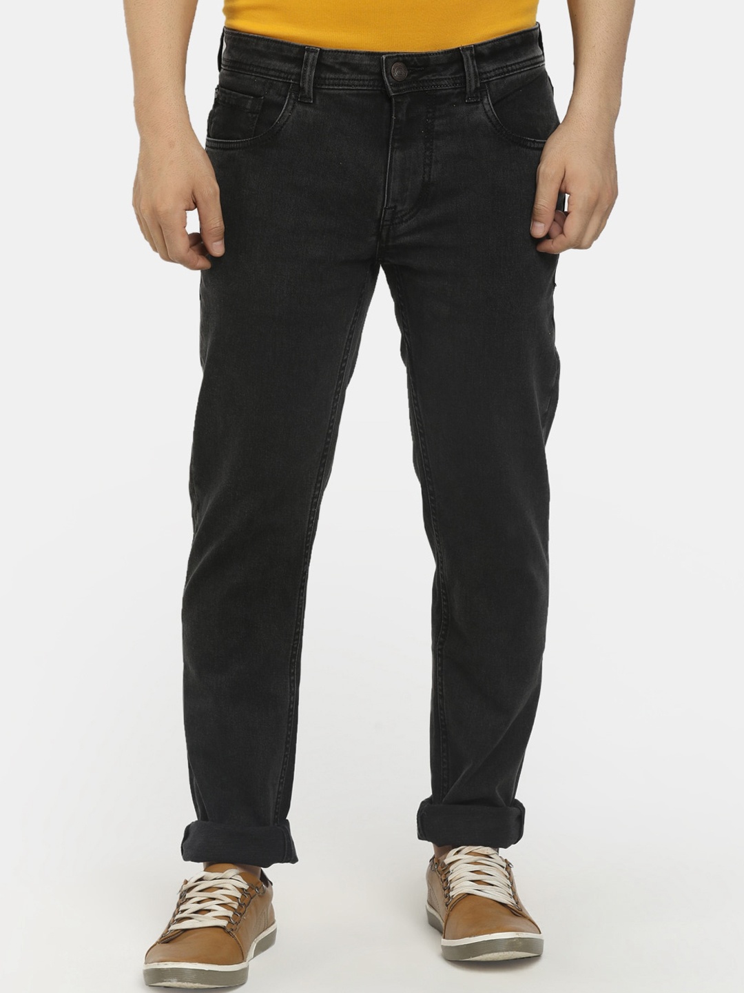 Cherokee Men Charcoal Classic Jeans