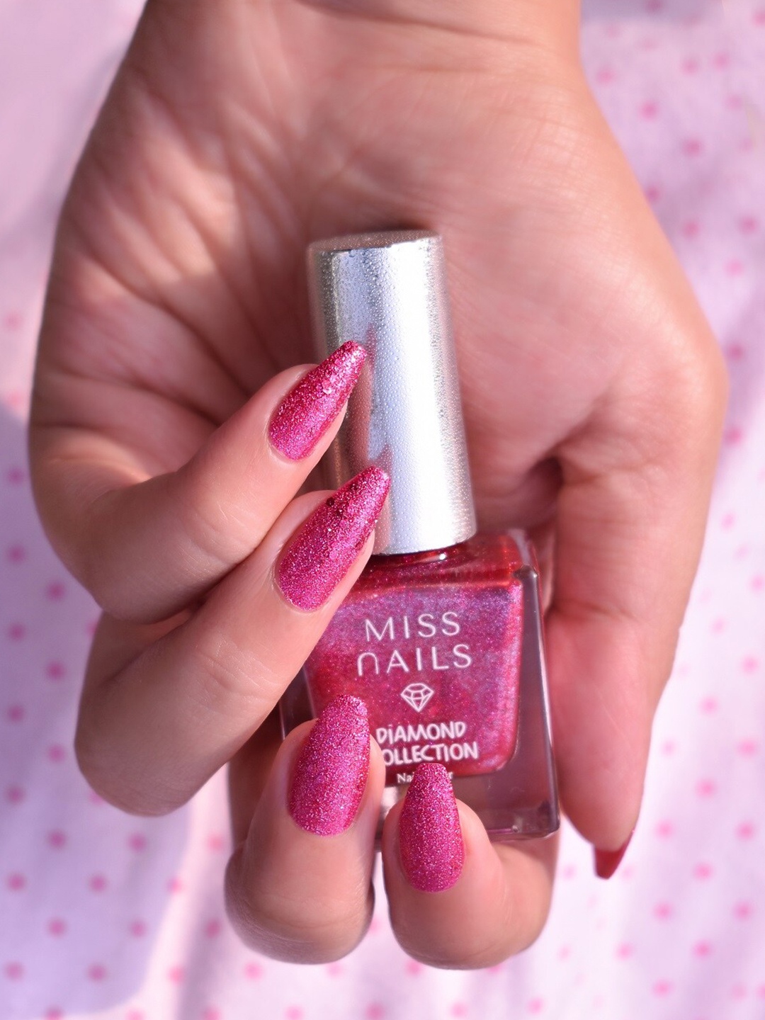MISS NAILS Diamond Collection Long Lasting Nail Polish - Dont Mess with My Nails, Pink
MISS NAILS Diamond Collection Long Lasting Nail Polish - Dont Mess with My Nails, Pink