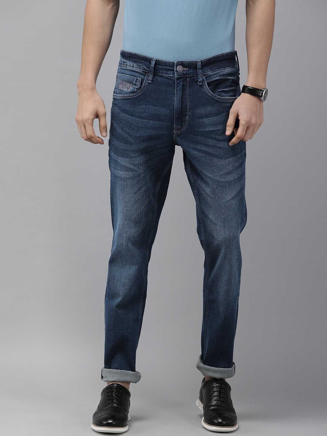 U S Polo Assn Denim Co Men Blue Brandon Slim Tapered Fit Light Fade Stretchable Jeans
U S Polo Assn Denim Co Men Blue Brandon Slim Tapered Fit Light Fade Stretchable Jeans