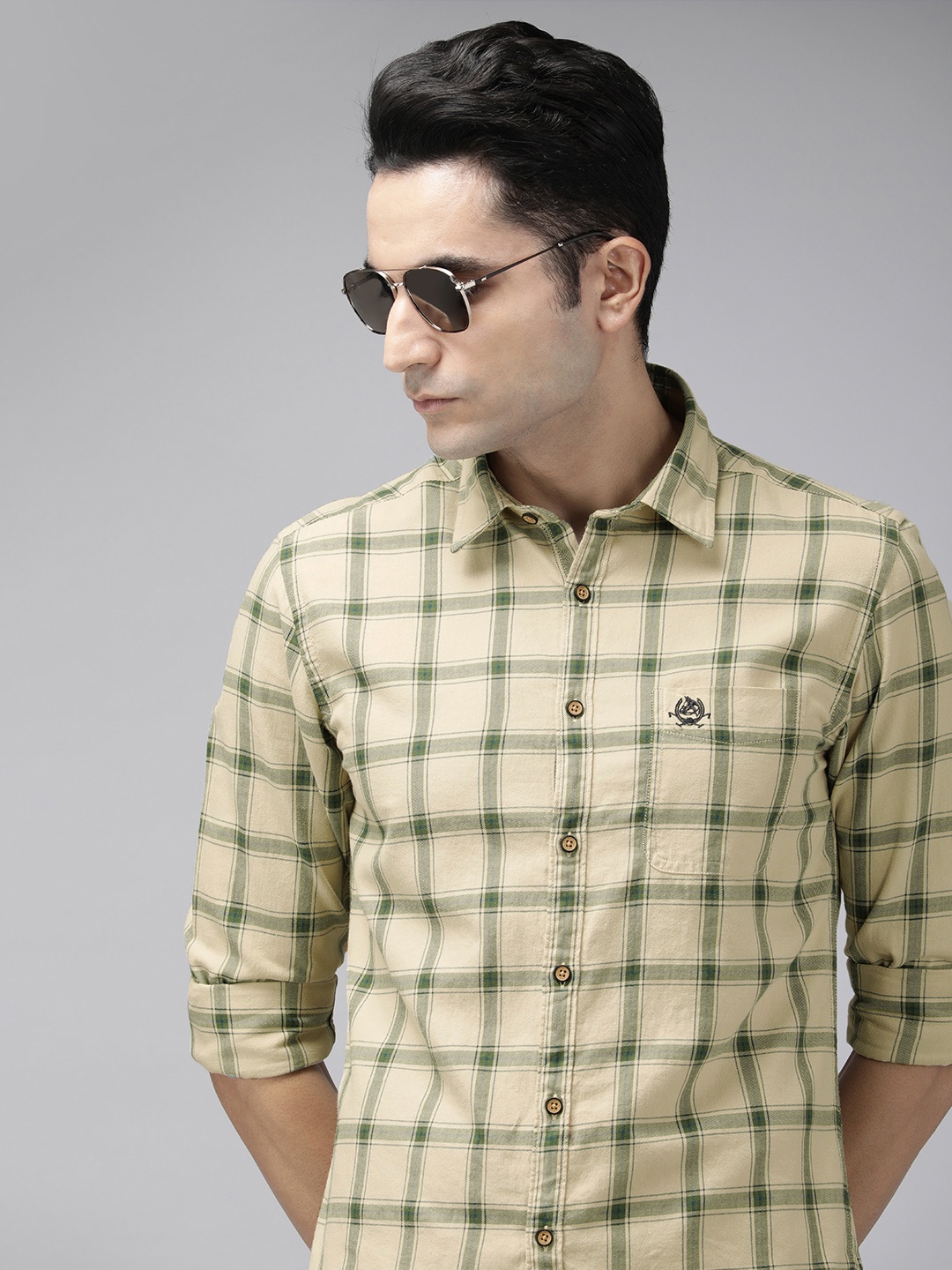 U.S. Polo Assn. Denim Co. Denim Co Men Multi Windowpane Checks Slim Fit Pure Cotton Casual Shirt
U.S. Polo Assn. Denim Co. Denim Co Men Multi Windowpane Checks Slim Fit Pure Cotton Casual Shirt